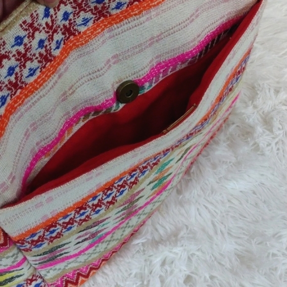 Big Buddha Beaded and Embroidered Tote, 13x12x6 - Picture 4 of 10